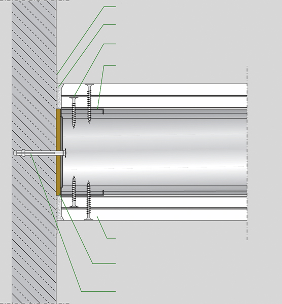 Obr. 6: Bezpečnostní příčka Lafarge Brandwand L18 s deskami LaWall