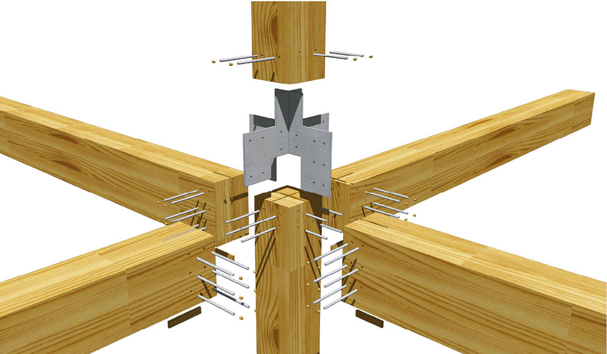Obr. 1a: Statické schéma a průběh ohybových momentů