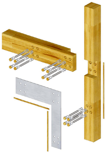 Obr. 6: Model tuhého rámového styčníku