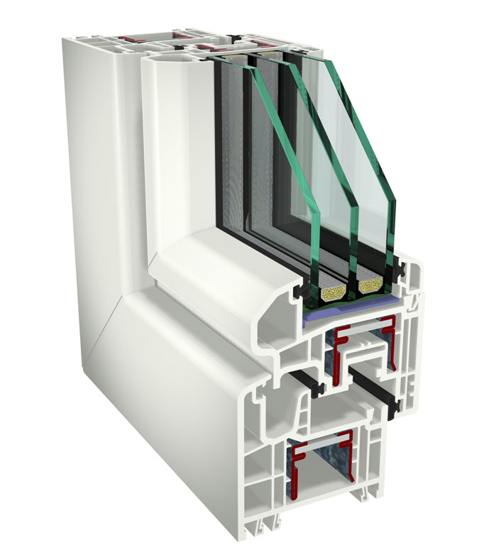 Obr. 5: Profily vyztužené termicky dělenou výztuží