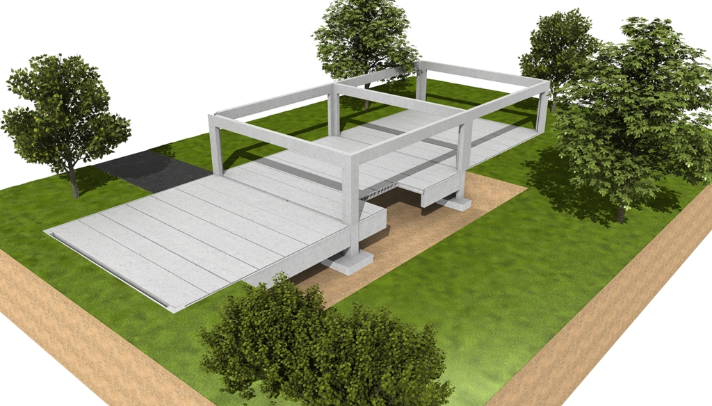 Vizualizace konstrukce SKELETSYSTEM GOLDBECK