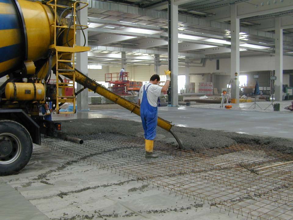 Ukázka realizace podlahy Dramix® CombiSlab