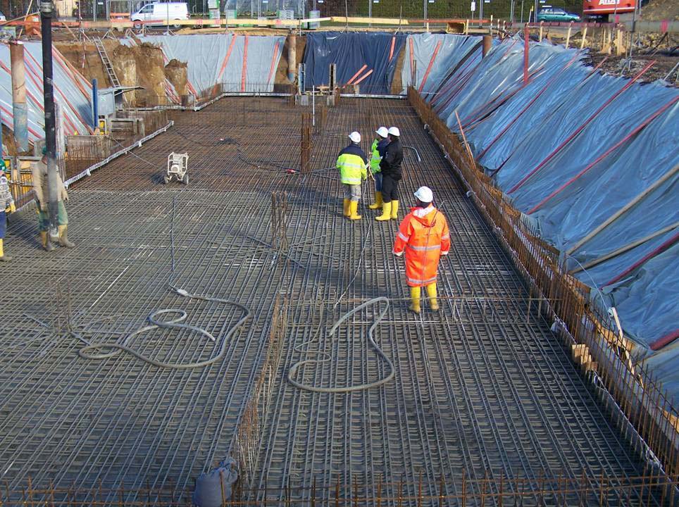 Ukázka realizace podlahy Dramix® CombiSlab