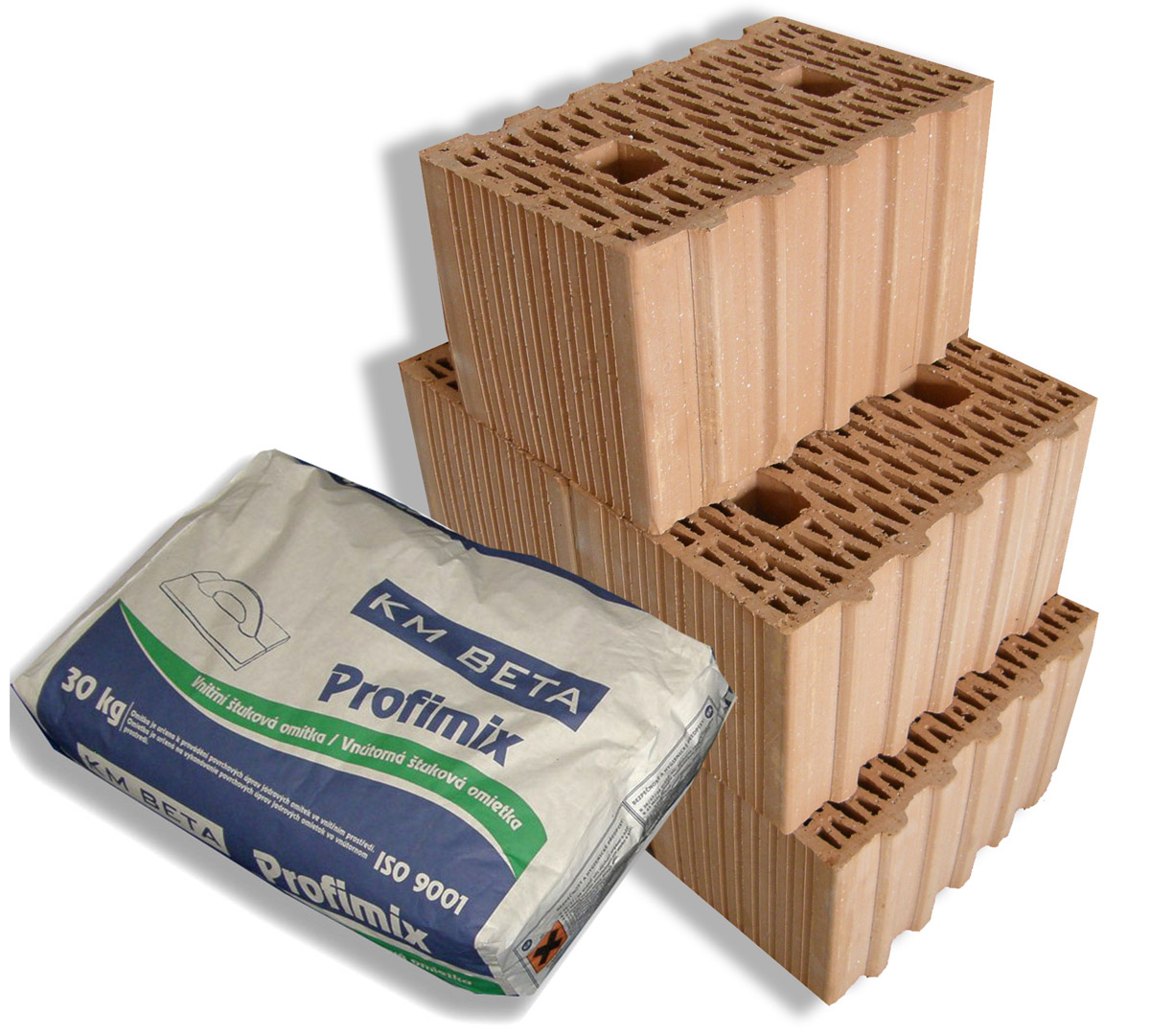 KM Beta nově dodává broušené pálené a vápenopískové prvky spolu s lepidlem