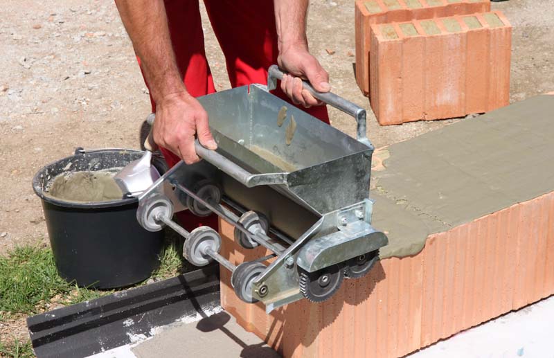 Ukázka použití maltovacího vozíku