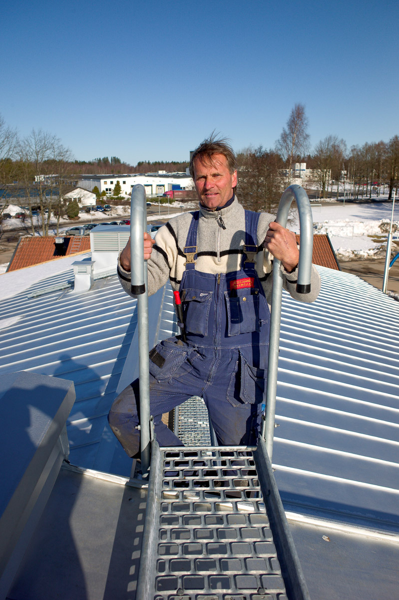 Jan Kjellkvist, spolumajitel investorské firmy Platslagarna v Bromölla a zároveň supervizor komplexního zastřešení školy