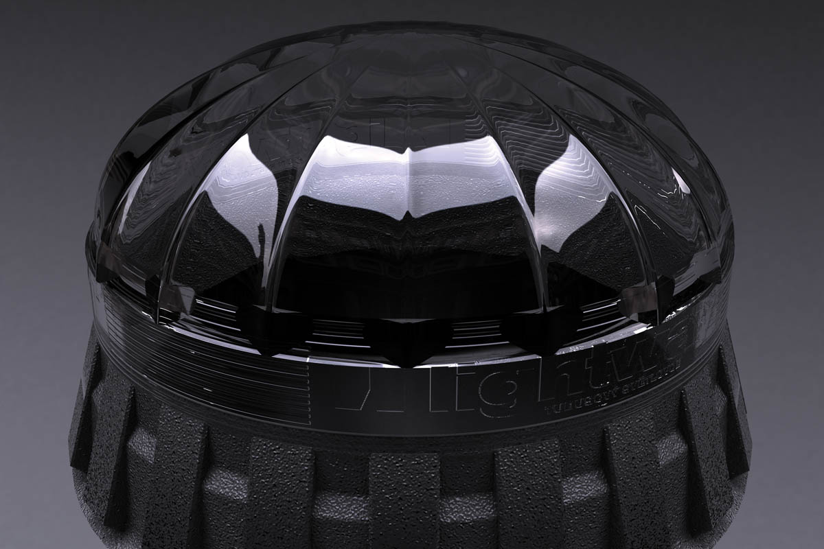 Lightway používá křišťálové kopule na střeše, aby se zabránilo oslepnutí světlovodu po několika letech