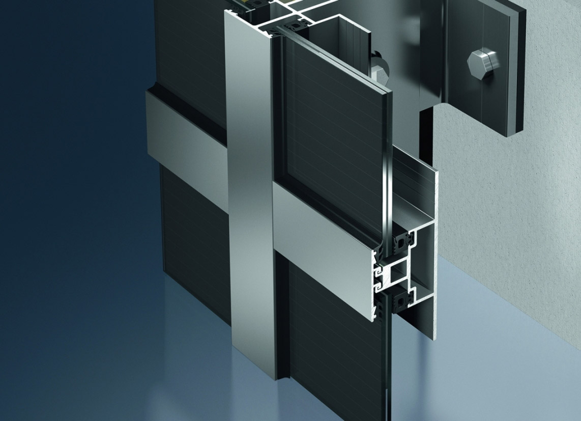 Schüco ProSol TF+ s celoobvodovým uchycením do studené fasády SCC 50.HD