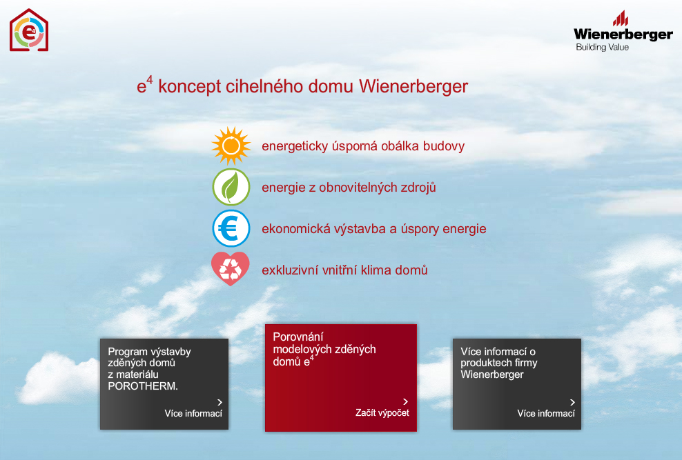 Vstupní strana do e4 kalkulátoru