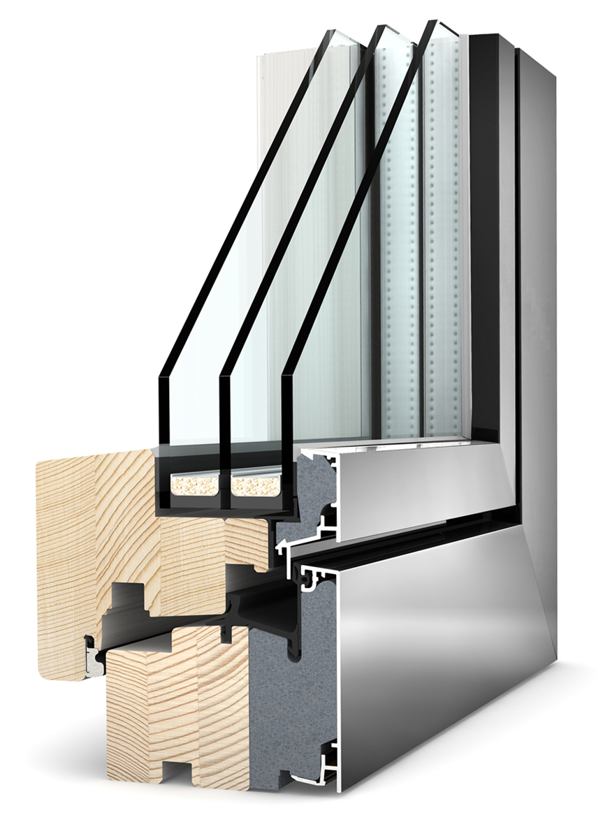 Okenní křídlo studio HF 200 plošně lícující s rámem