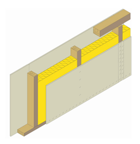 Nosný panel s deskami RigiStabil pro vnitřní nosné stěny