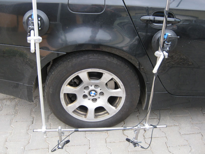 Měřicí mikrofony při metodě CPX