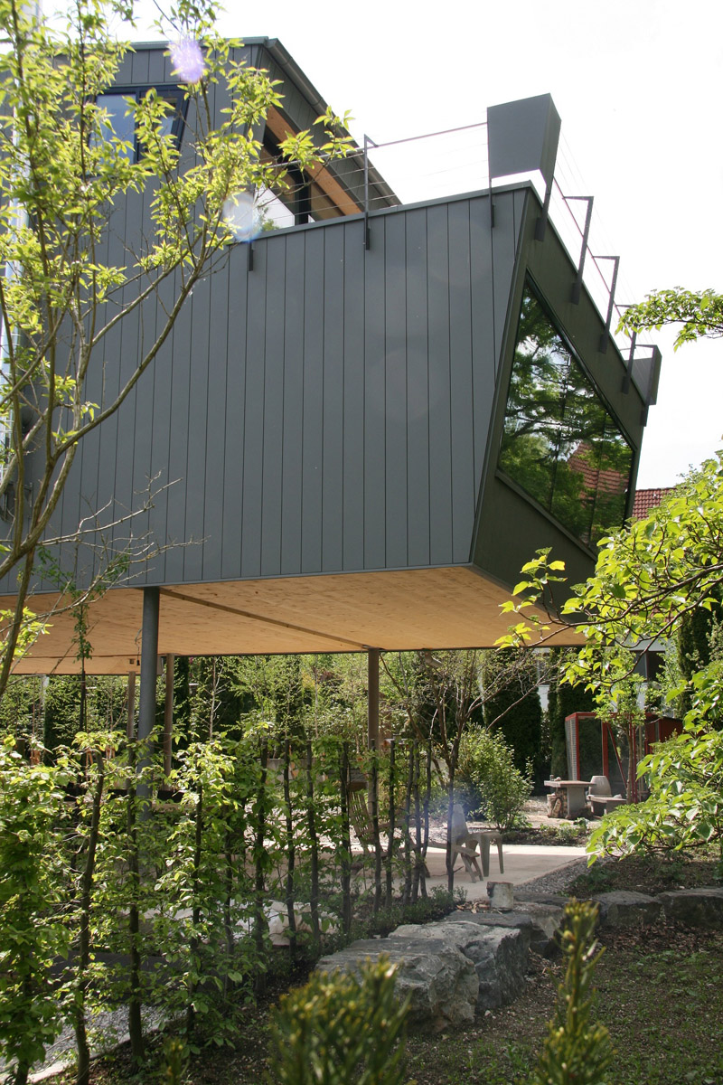 Dům s hliníkovým opláštěním od firmy Prefa Aluminiumprodukte