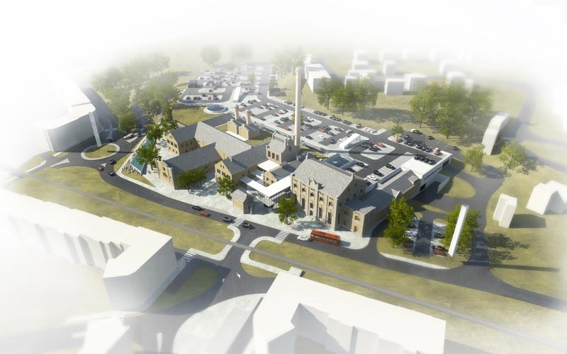 Pivovar Děčín, vizualizace obchodního centra, zdroj www.centrumpivovar.cz