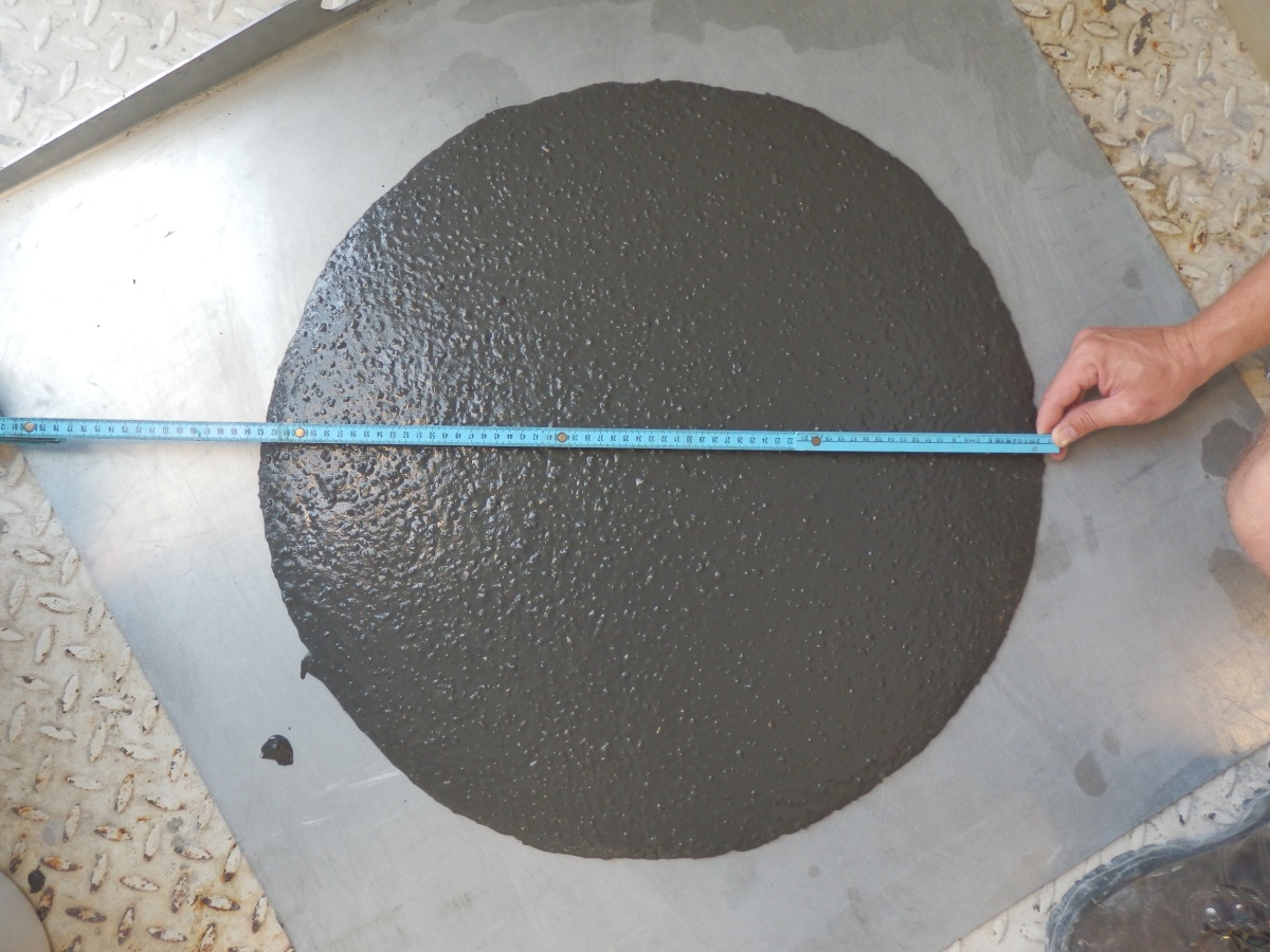 Obr. 1: Rozliv směsi 