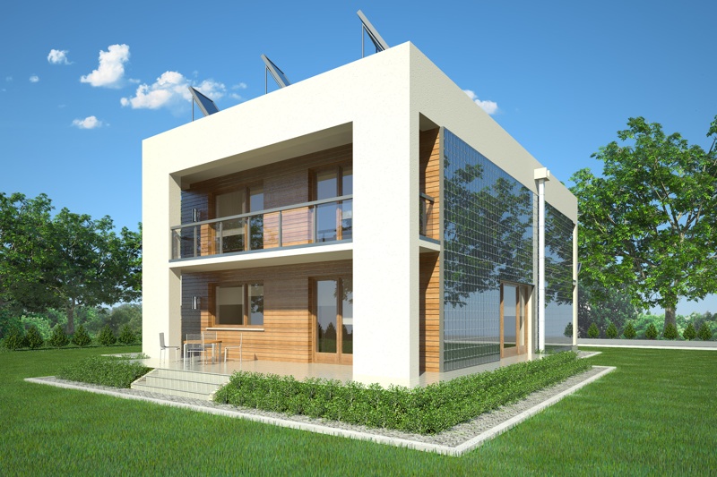 Soběstačný dům Plus – Green Power – vizualizace