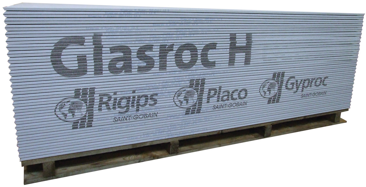 Rigips Glasroc H – deska do dlouhodobě vlhkých a mokrých prostorů