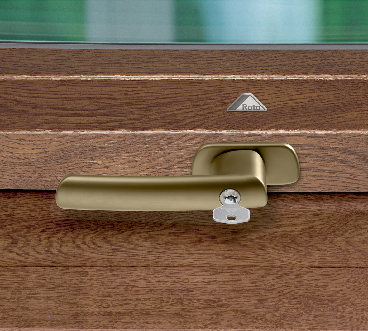 Roto Designo s dekorem Zlkatý dub