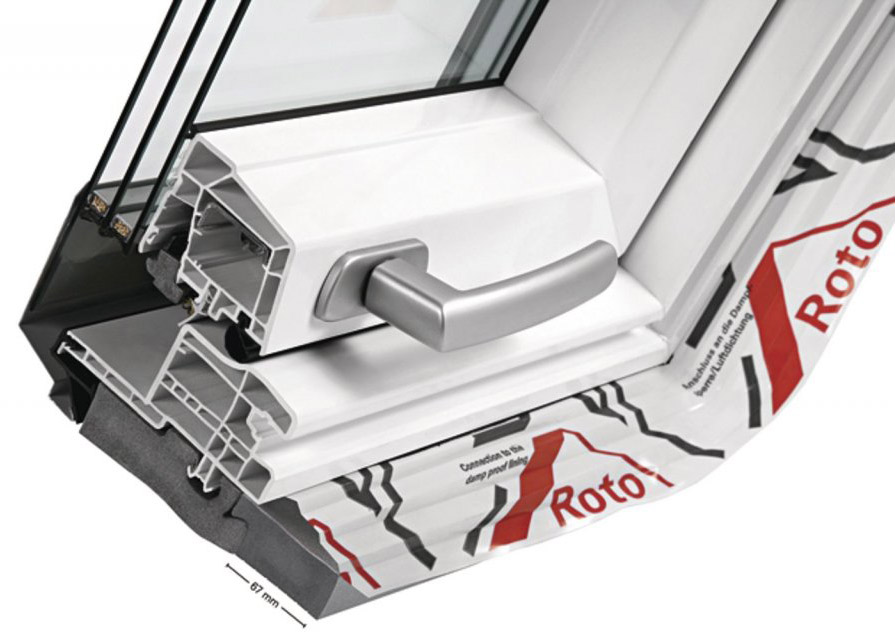 Řez oknem Designo R8