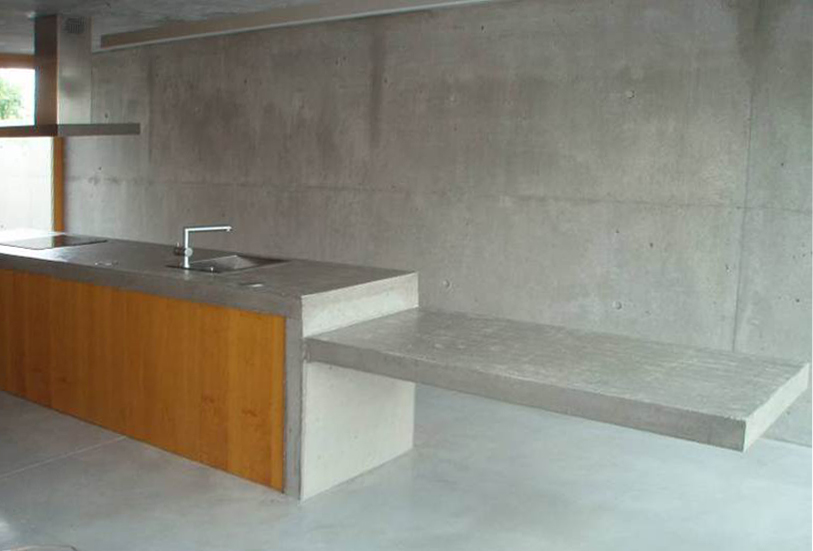 Betonová kuchyňská linka