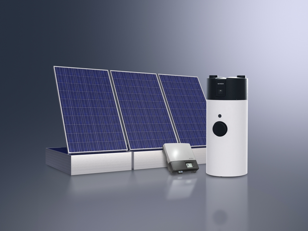 Set fotovoltaiky a tepelného čerpadla