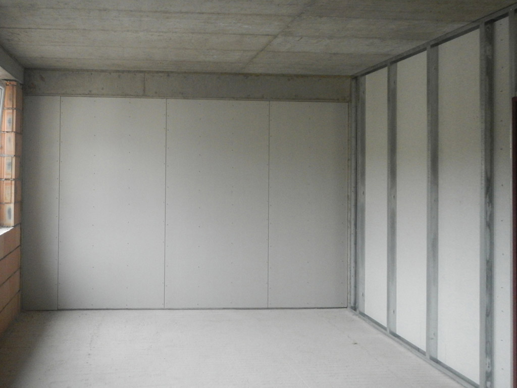 Materiály fermacell na vnitřních příčkách hotelu Beránek v Úpici