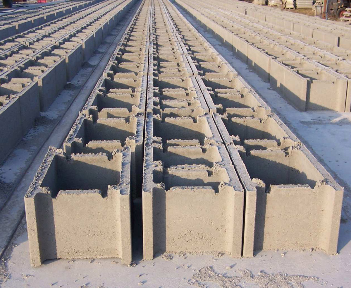 Výroba tvárnic ztraceného bednění