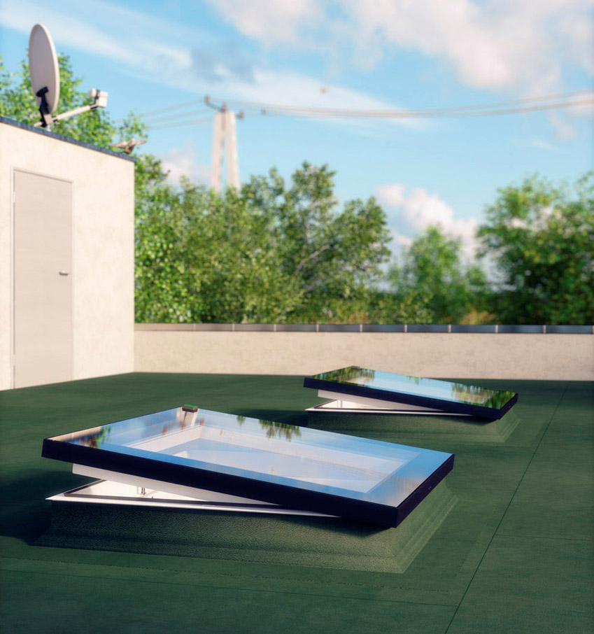 Okno do plochých střech D_F 