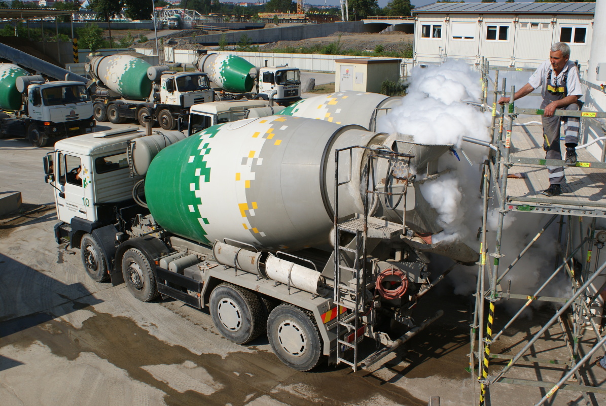 Chlazení betonu kapalným dusíkem