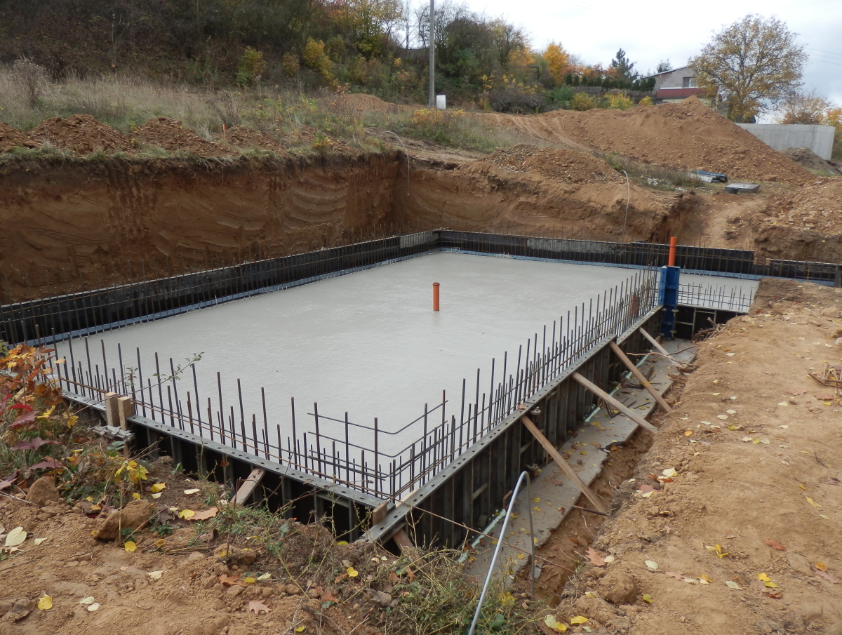 Obr. 4: Příklad použití Permacretu D ve spodní stavbě RD (projekt Ing. D. Stroupek, architekt Ing. arch. P. Lupač)