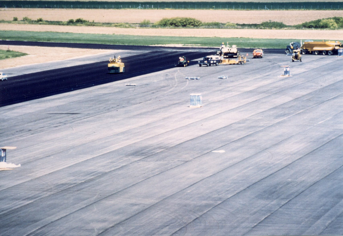 Letiště Centralia – snímek pořízený během výstavby