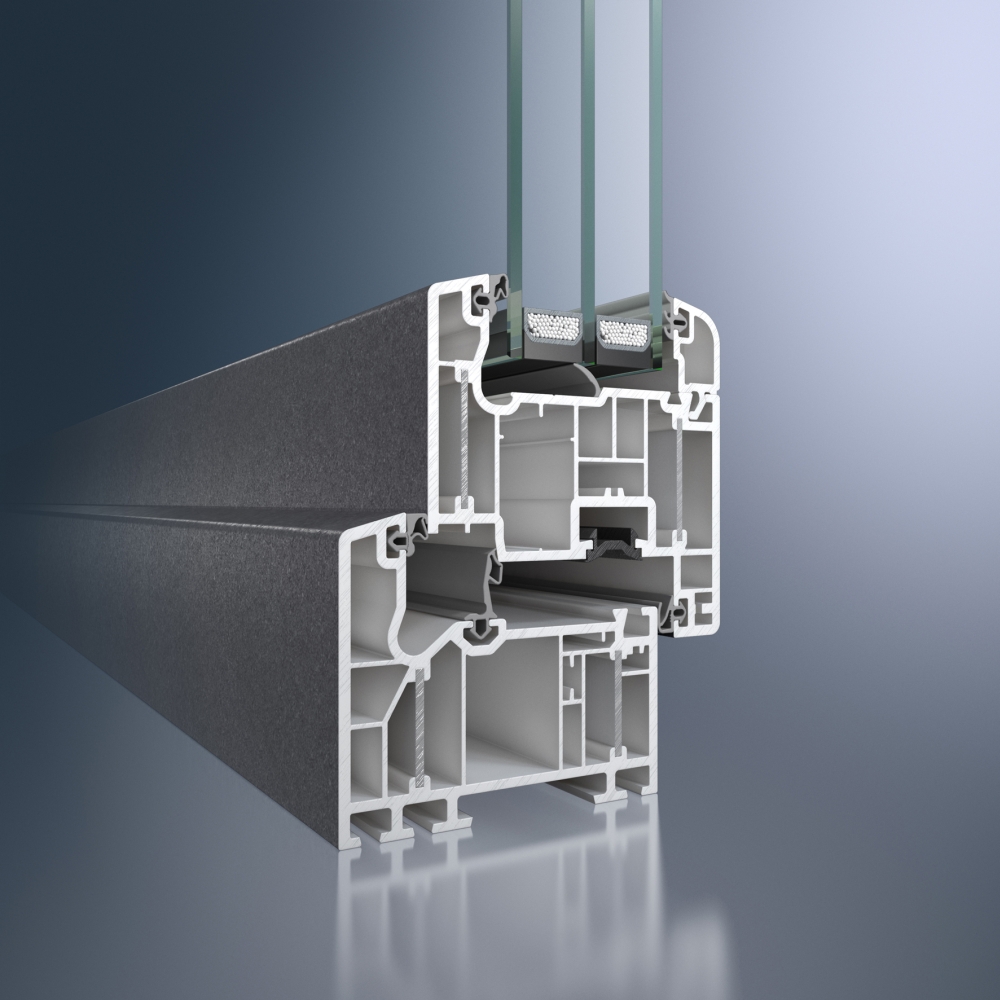 Profil Schüco Alu Inside s povrchem AutomotiveFinish