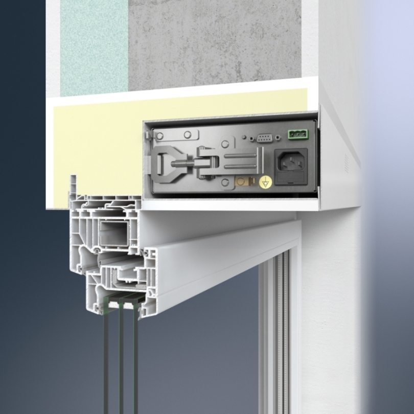 Ventilační jednotka Thermo LE s Schüco VentoTherm, skrytá úprava povrchu