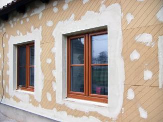 Zateplení vnější fasády u novostavby v Pořežanech kontaktním systémem UdiRECO®