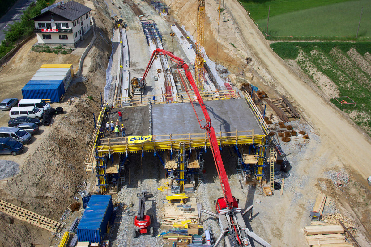 Podzemní trasa Ganglsiedlung se skládá ze dvou rour o délce 275 m (foto Doka)