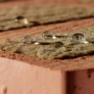 Minerální vata integrovaná v dutinách cihly je hydrofobizovaná