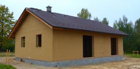 Dřevostavba před aplikací vnějších fasádních desek