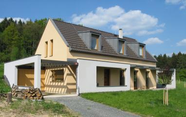 Rodinný dům ve Velkých Popovicích realizovaný systémem KMB SENDWIX