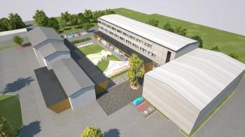 Centrum bydlení a designu s názvem Kaštanová – vizualizace