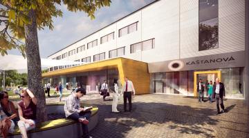 Centrum bydlení a designu s názvem Kaštanová – vizualizace