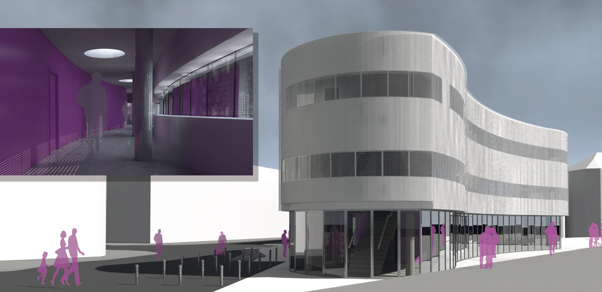 Obr. 2: Roman Bolcek, projekt Polyfunkční dům na ulici Poláškova 