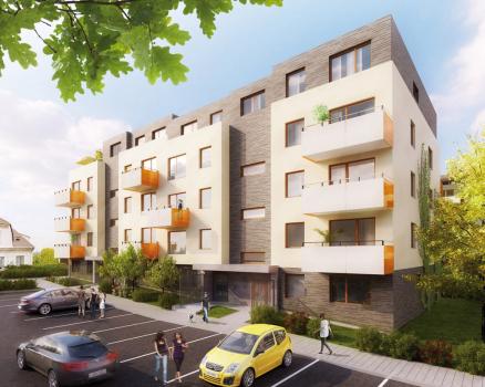 Vizualizace objektu KOTI Hyacint (budova F v pasivním standardu)