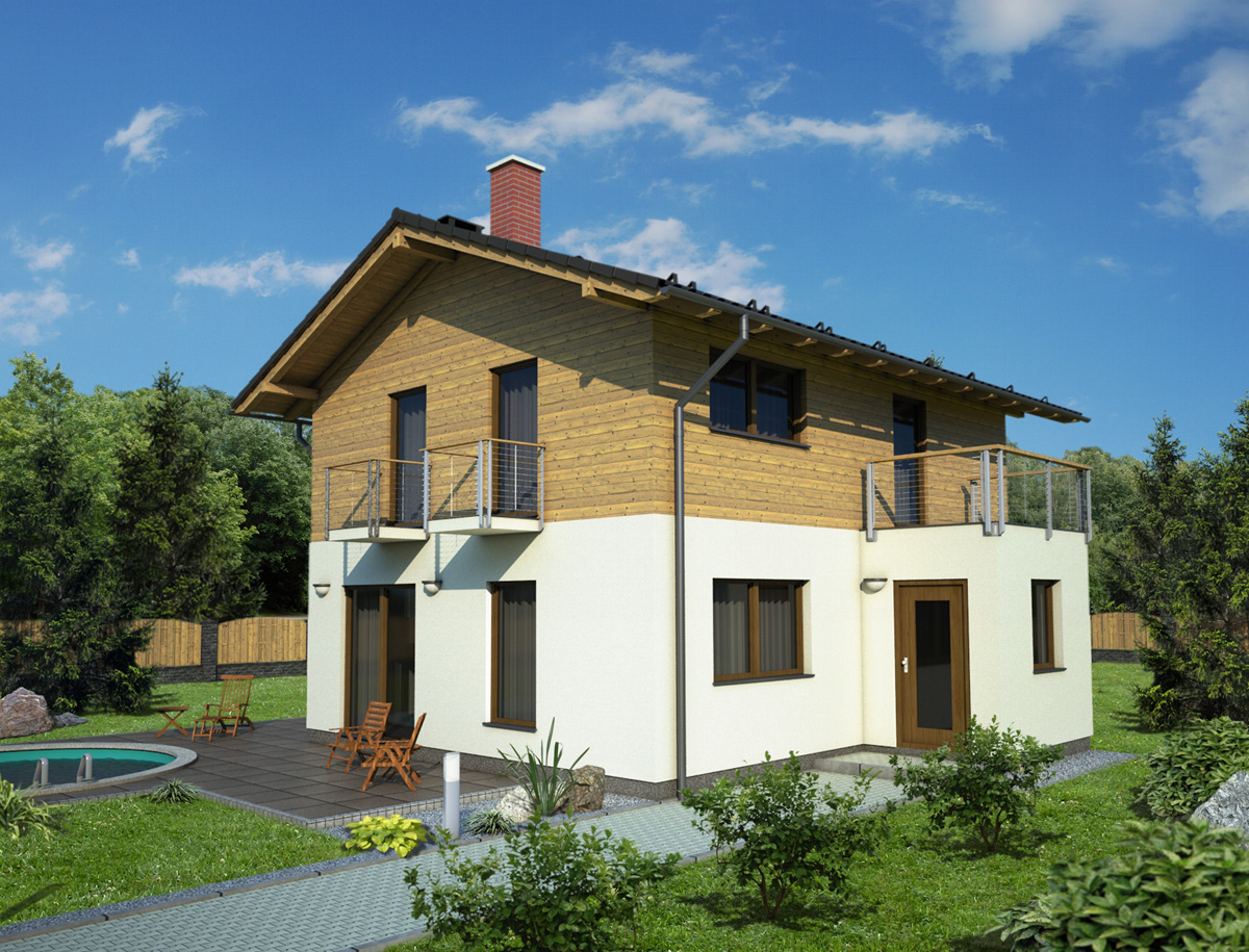 Typový dům RD LIVETHERM III – cena dodávky na klíč 2 390 000 Kč včetně základů 