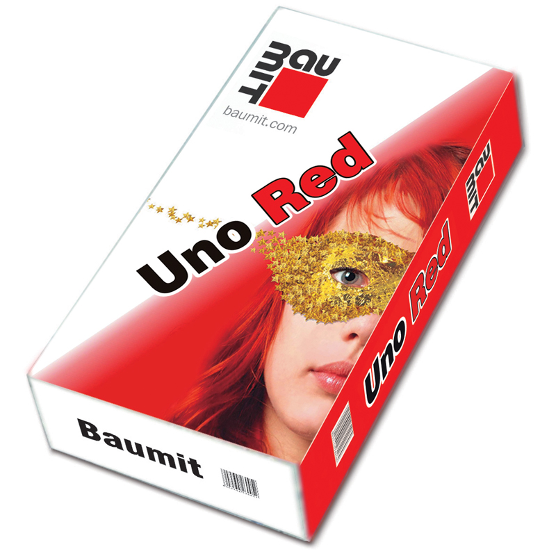 Ručně zpracovatelná sádrová omítka pro interiéry Baumit UnoRed (vhodná i pro omítání ostění při výměně oken, pro opravy a sjednocování povrchů při rekonstrukcích)