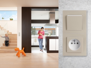 Dvojrámeček macchiato – bílá