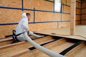 Obr. 7: Zateplení podlahy bungalovu v severních Čechách