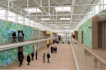 AGC Glass Building, ©Project: Philippe SAMYN and PARTNERS sprl, architects and engineers – BEAI sa, Artistic integration: Ge, © Photo: Marie-Françoise Plissart; Jean-Michel Byl