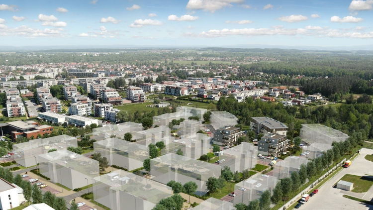 Plánovaný bytový soubor Rezidence Na Plachtě v Hradci Králové