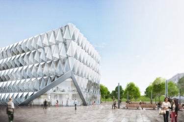 rojdimenzionální fasáda Schüco Parametric System