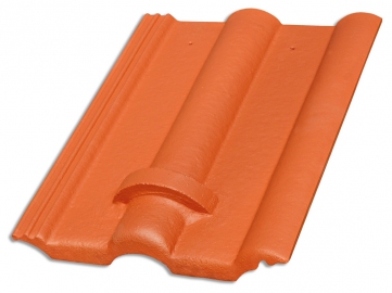 Obr. 1: Protisněhová střešní taška s betonovým „zachytávacím“ prstencem